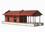 3D Puzzle KARTONMODELLBAU Modell Geschenk Idee Eisenbahn Gütergebäude Neuheit