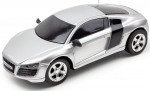 Ferngesteuertes RC Auto Kinder Spielzeug Geschenk Modellauto Audi R8 Silber 15cm