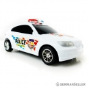 RC Auto Polizeiauto Kinderspielzeug weiß, mit Licht- und Soundfunktion