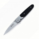 Klapp Taschen Einhand Outdoor Freizeit Angeln Zelten Messer GANZO G743-2 Schwarz